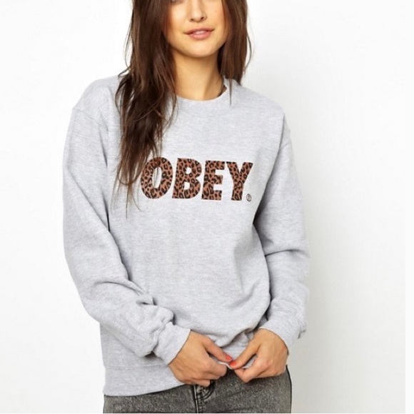 OBEY cheetah print sweatshirt - Picture 2 of 8